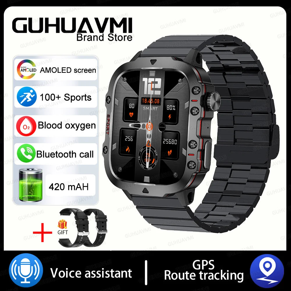 For Xiaomi Military GPS Tracker Smart Watch