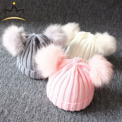 Cute Pompom Baby Hat