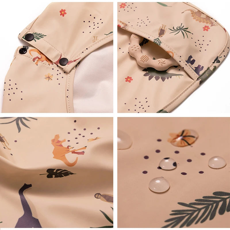 Little Boy Girl Painting Smock Cloth