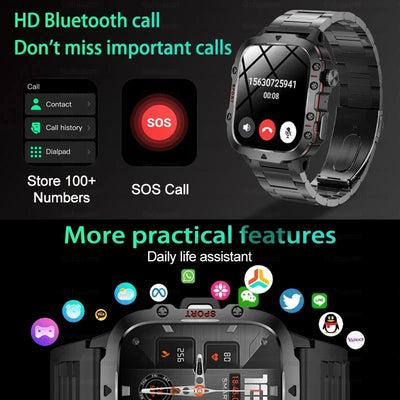 For Xiaomi Military GPS Tracker Smart Watch