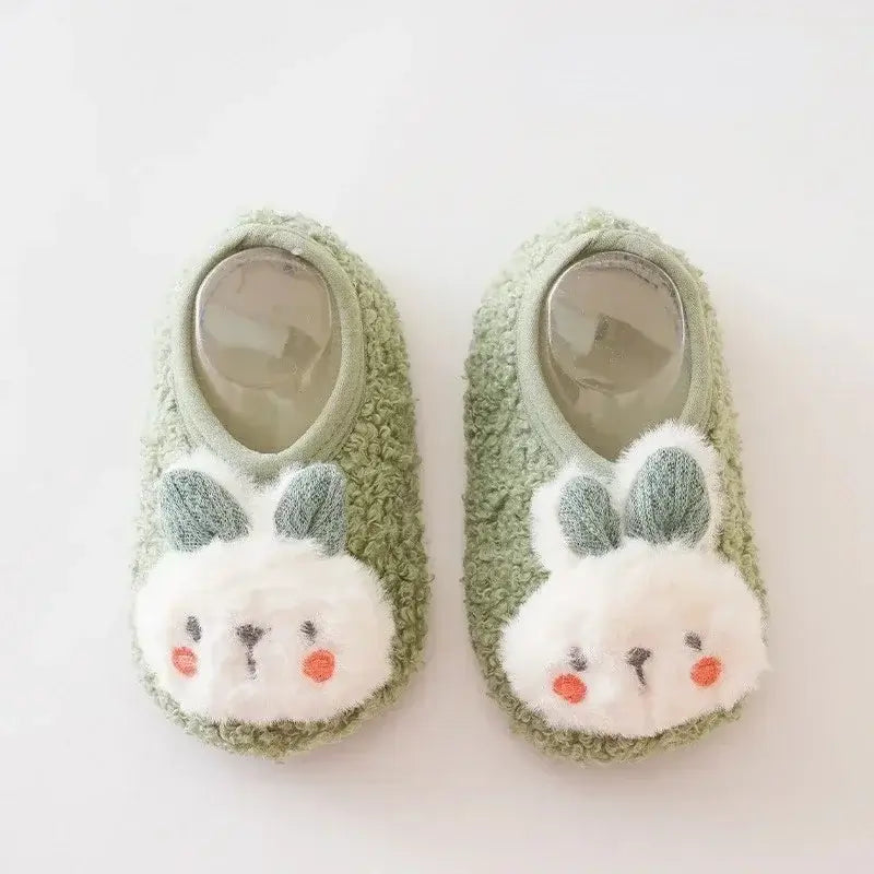 Rabbit Kids Plush Slippers