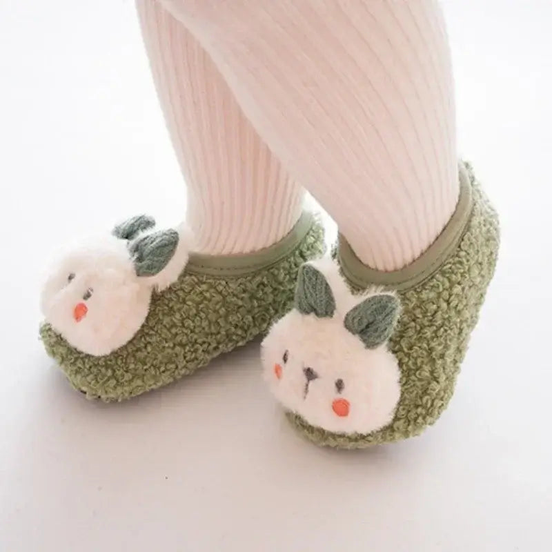 Rabbit Kids Plush Slippers