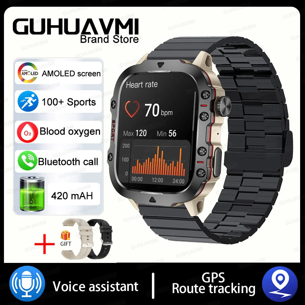 For Xiaomi Military GPS Tracker Smart Watch