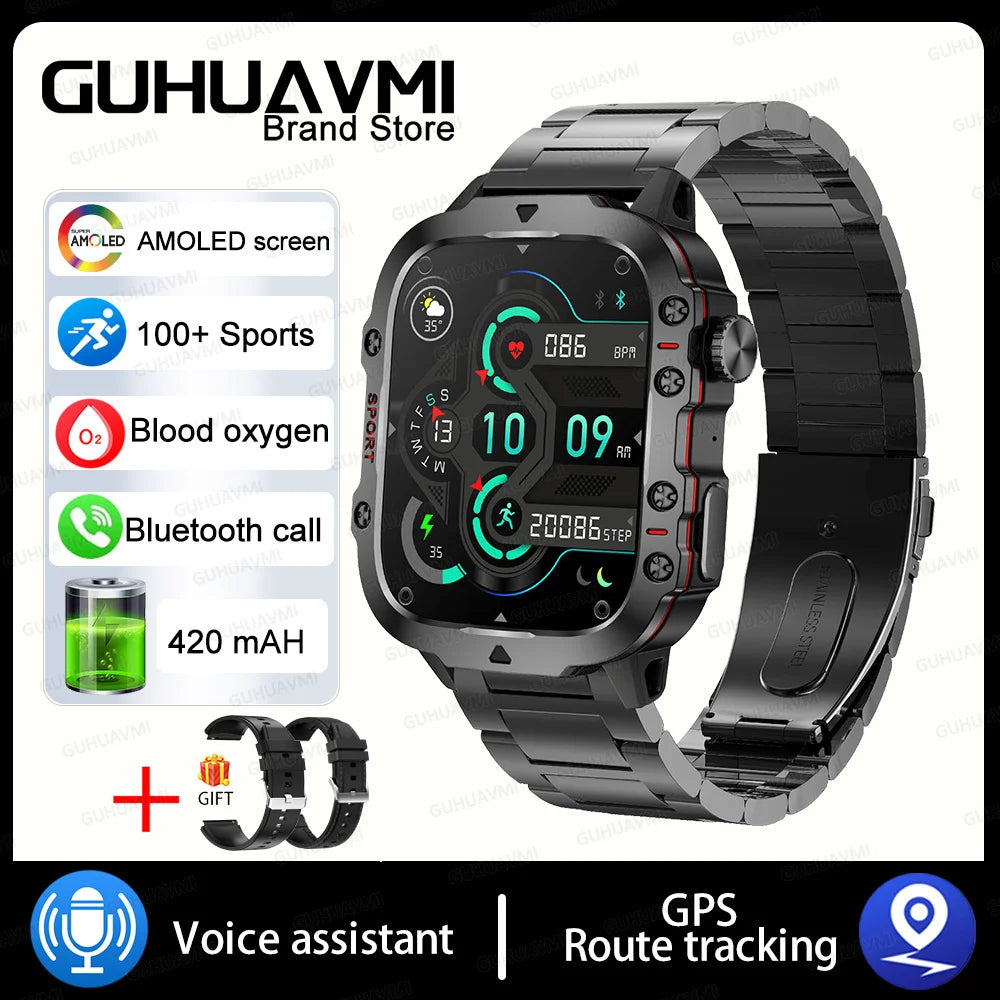 For Xiaomi Military GPS Tracker Smart Watch