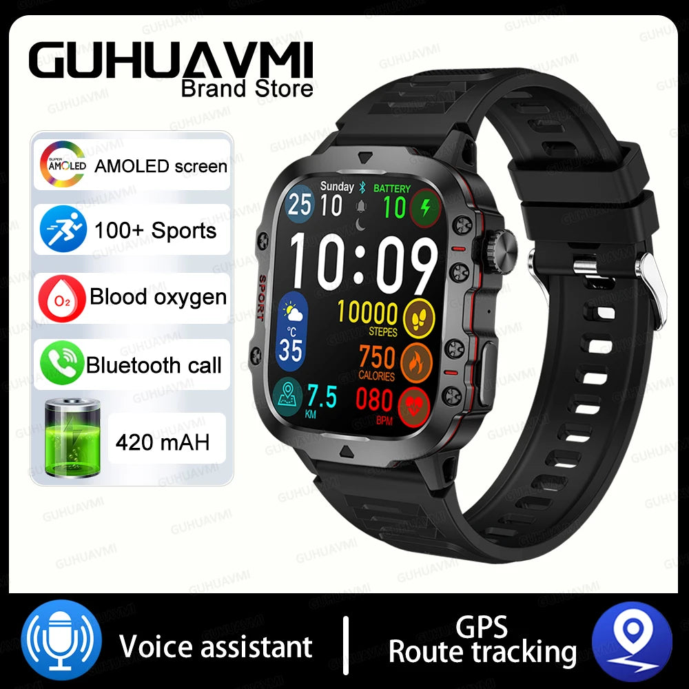 For Xiaomi Military GPS Tracker Smart Watch
