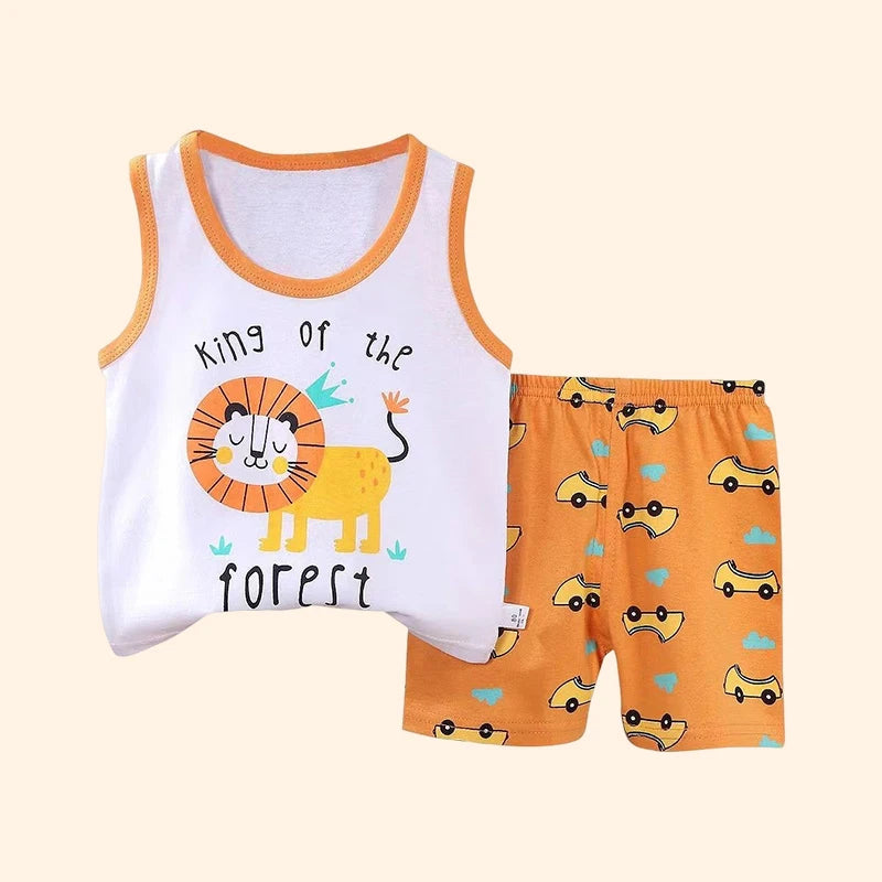 Children Sets Kids Vest Suit