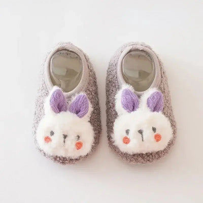 Rabbit Kids Plush Slippers