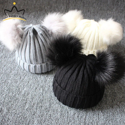 Cute Pompom Baby Hat