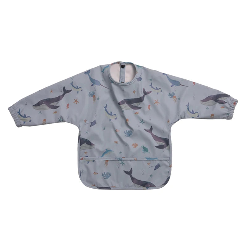 Little Boy Girl Painting Smock Cloth