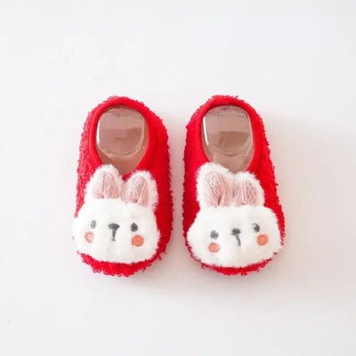 Rabbit Kids Plush Slippers