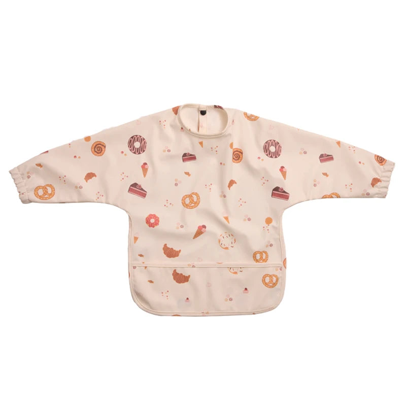 Little Boy Girl Painting Smock Cloth
