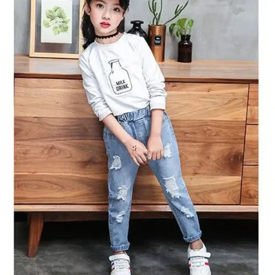 Fashion Children Denim Trousers