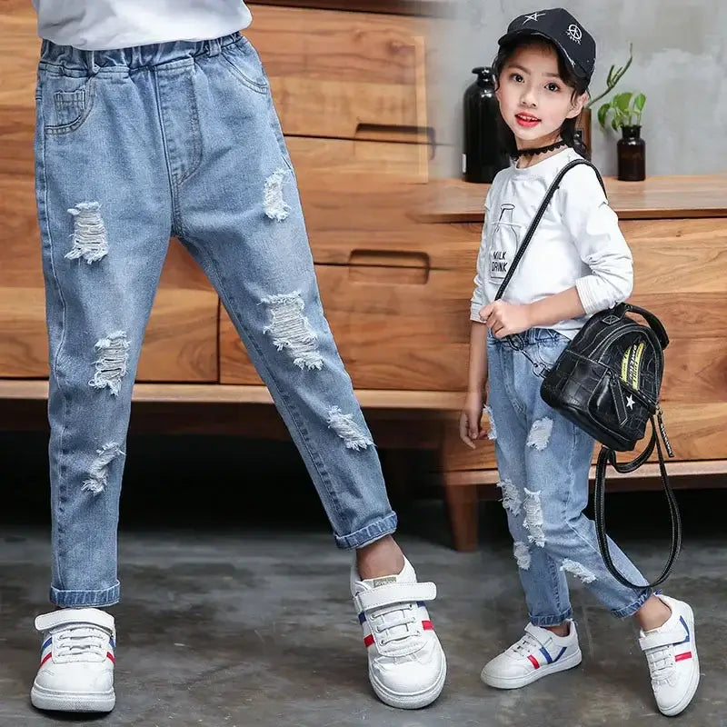 Fashion Children Denim Trousers