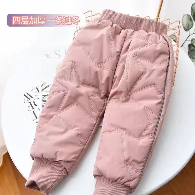 children winter cotton trousers