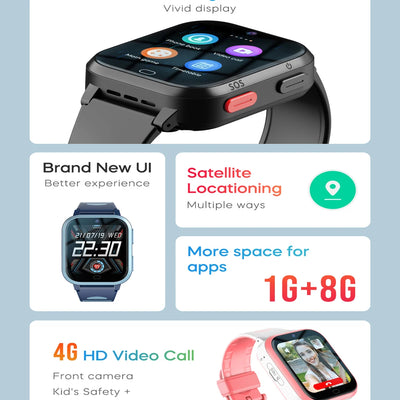 4G Kids Smart Watch GPS WiFi