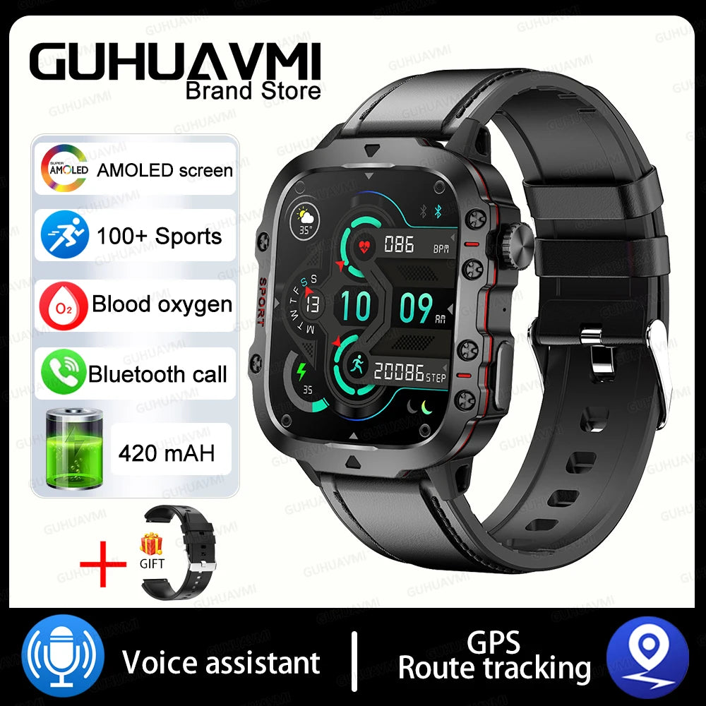 For Xiaomi Military GPS Tracker Smart Watch