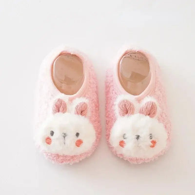 Rabbit Kids Plush Slippers
