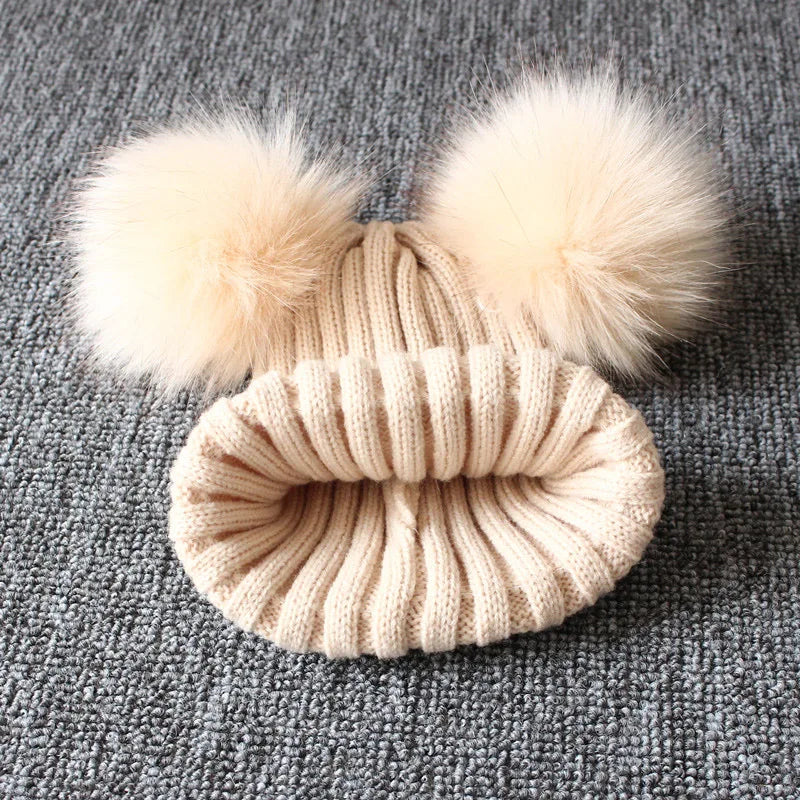 Cute Pompom Baby Hat